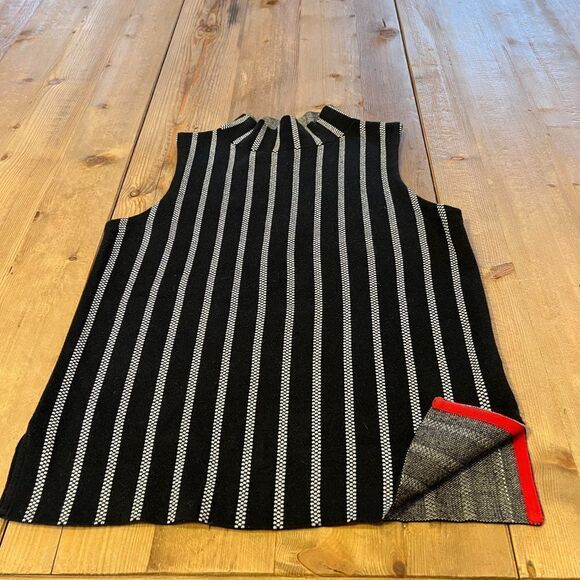 Anthropologie Black and Gray Striped Blouse - Picture 7 of 16